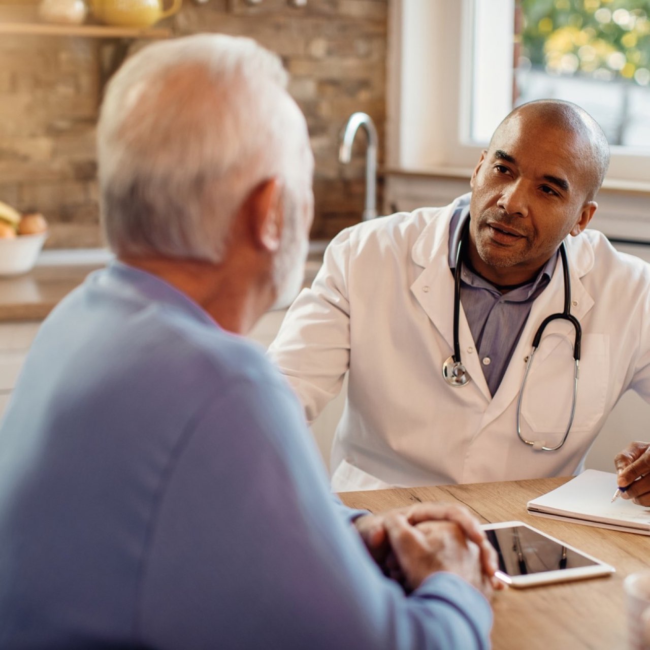 Provider meeting with a patient